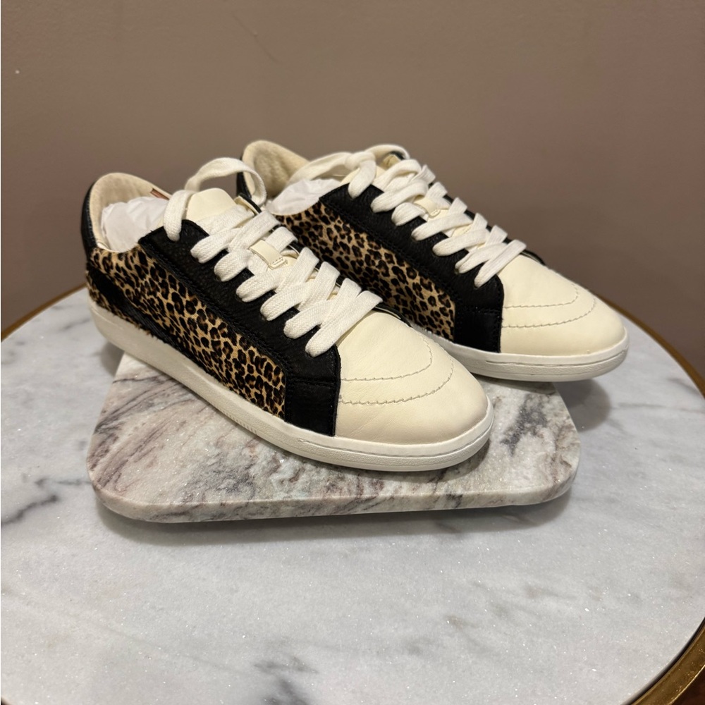 Dolce Vita Nino Leopard Calf Hair Sneaker
